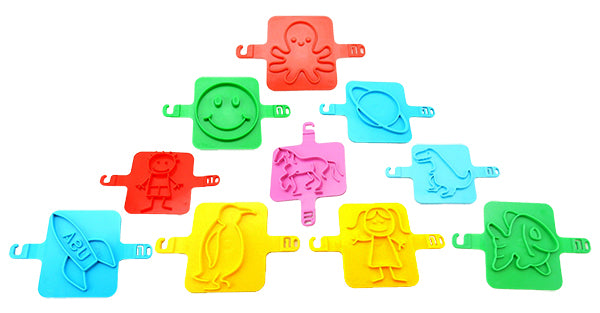 Beach Stamps Fun Shapes Set of 10