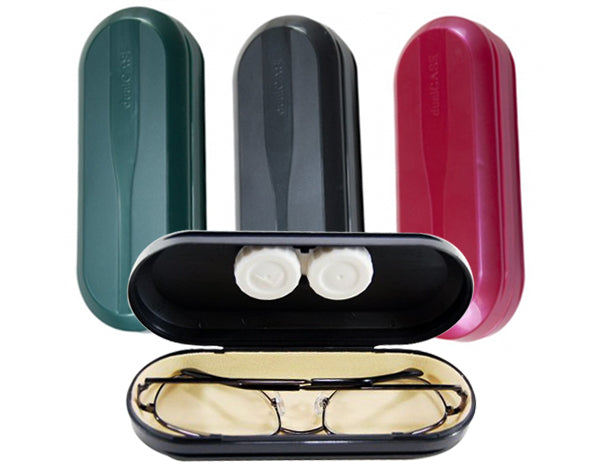 Dual Eyeglass and Contact Lens Cases