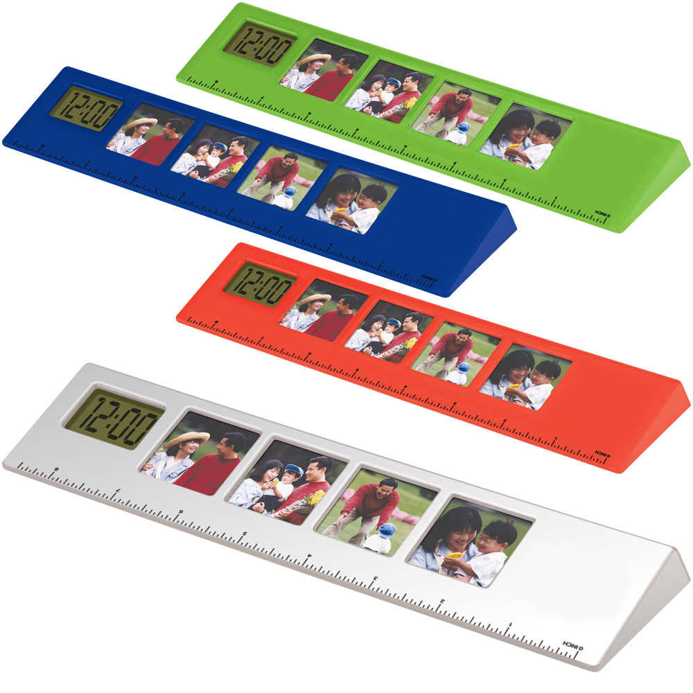 Picture Frame Ruler Bar with Clock