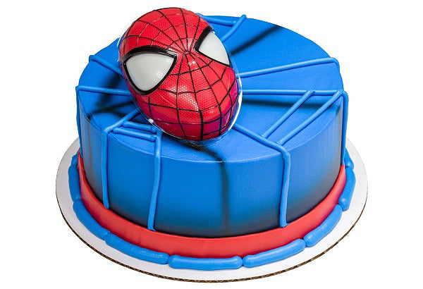 Spiderman Light Up Cake Topper and 12 Cupcake Rings