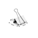 25 Pack Binder Clips, 3/4"/19mm, Magnetic Tin w/See-Thru Cover.