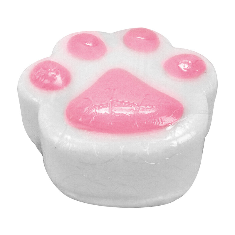 Paw Print Bath Soap For Kids, 3 Oz, White w/Pink Pads, Kingsley For Kids