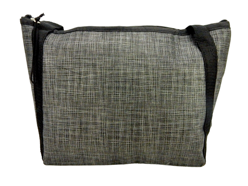 2-Tone Gray Thermal Cooler Tote, Lunches, Beverages, Groceries.