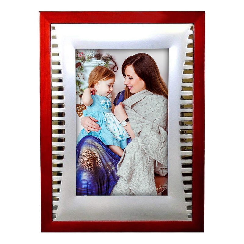 4 X 6 Wood & Silver Plating - Photo Frame