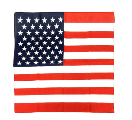 American Flag 22" x 22" Bandanas