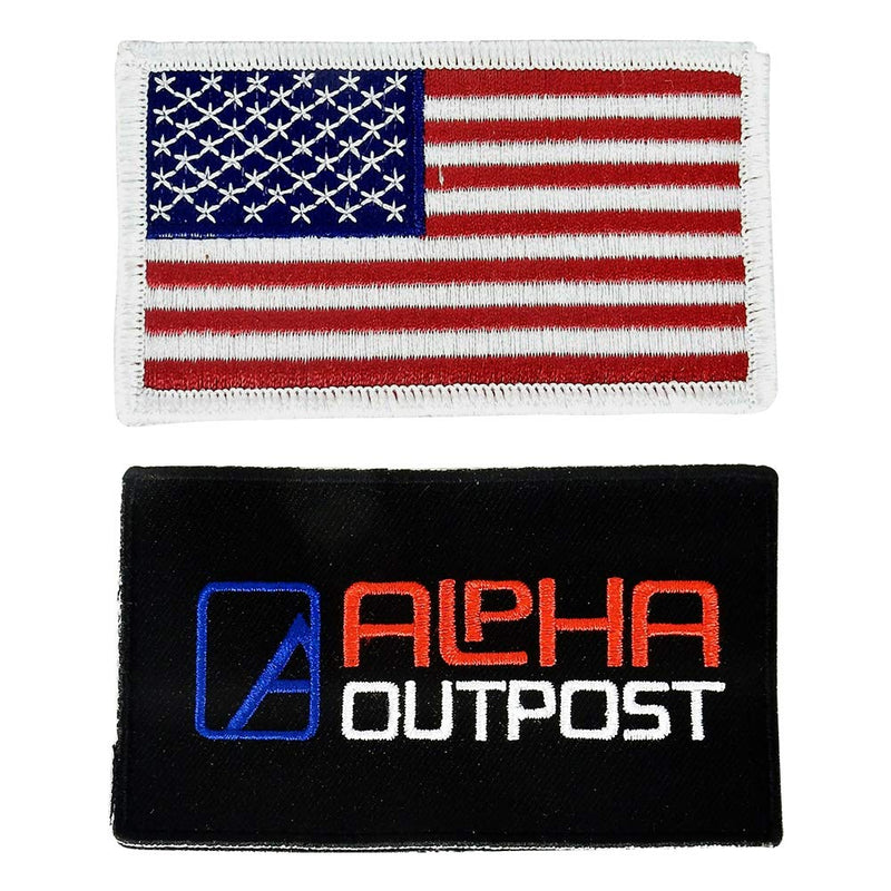 Alpha Outpost, Flag Bandana, Patches, 2 Metal Shot Glasses