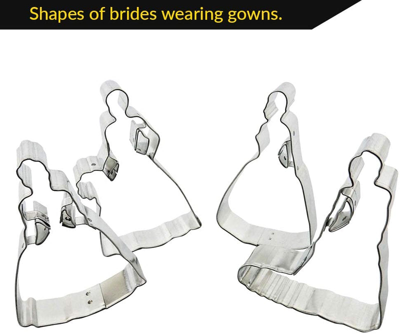 Bridal Cookie Cutters, Wedding Gown Shapes