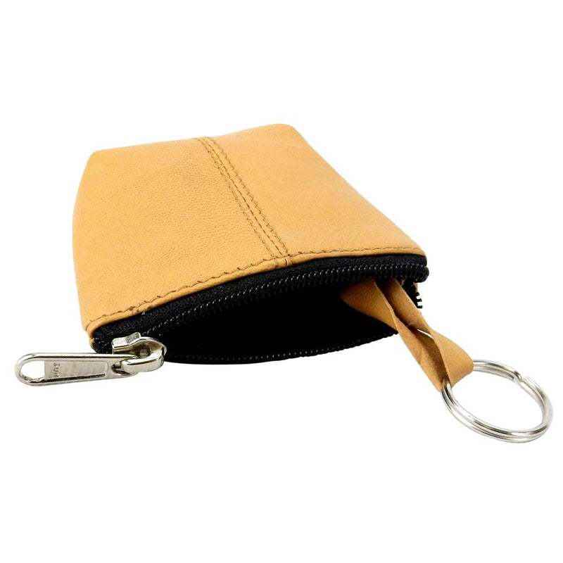 Genuine Leather Coin Purse With Zipper