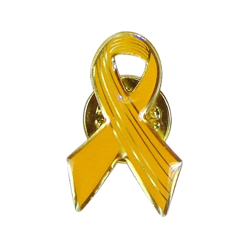 Yellow Awareness Ribbon Lapel Pins