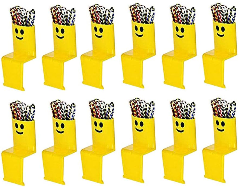 Yellow Smiley Face Paper Clip Dispenser