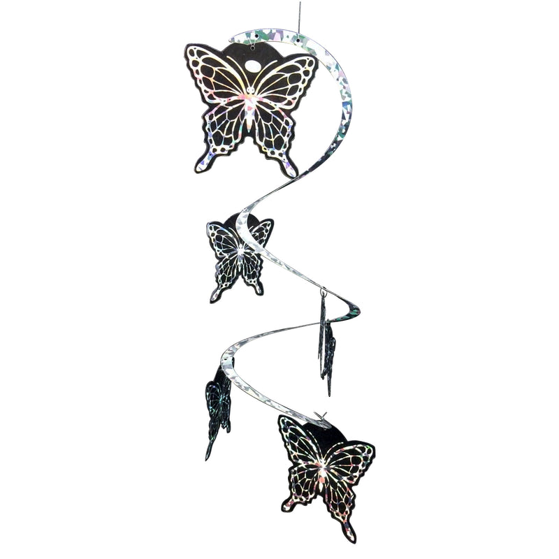 Colorful Spiral Butterfly Wind Spinner Decoration
