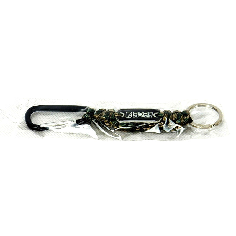 Alpha Outpost Paracord Keychain with Carabiner