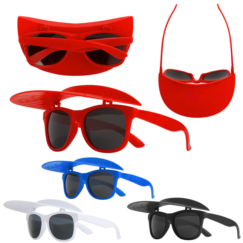 Sports Sunglasses with Foldable Visor