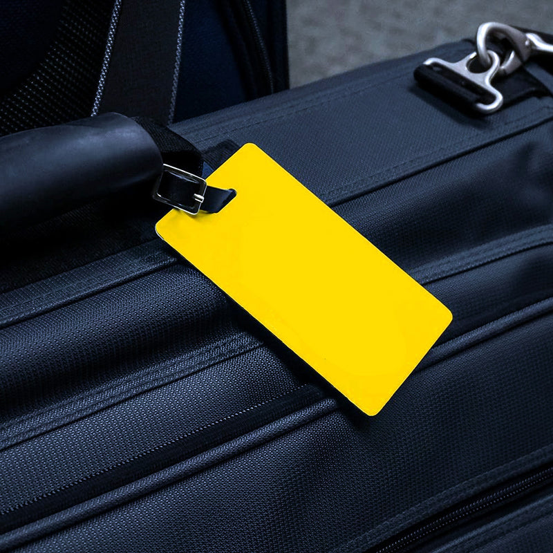 Bright Yellow Luggage Tag