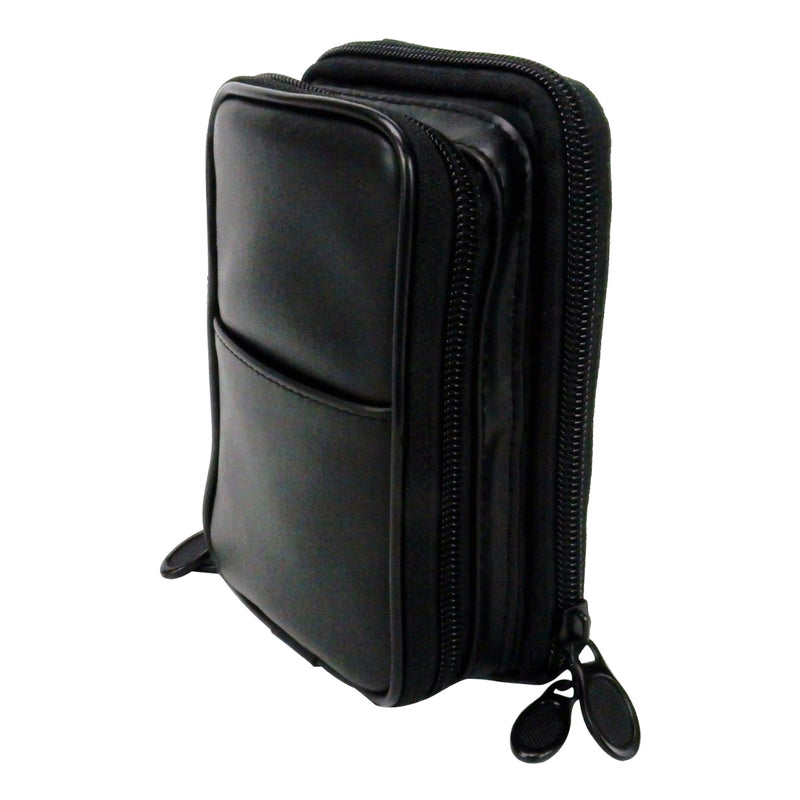 Protective Travel Carrying Case for Digital Camera & Small Devices, w/Belt Clip, Cross-Body Strap,