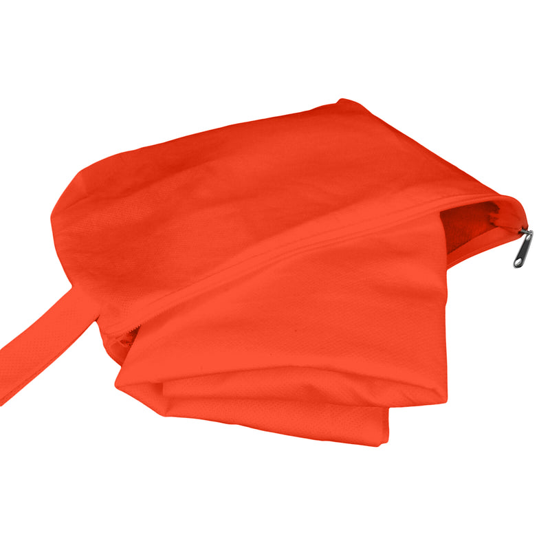Reusable Grocery Bags With Zippered Storage Pouch