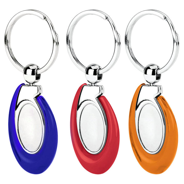 Acrylic Drop Key Tag with Split Ring