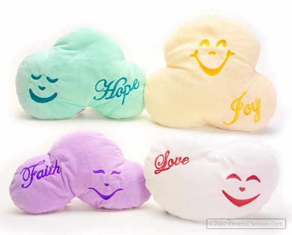Soft Toy Pillows. Liquidation Lot Of 9100 Units.