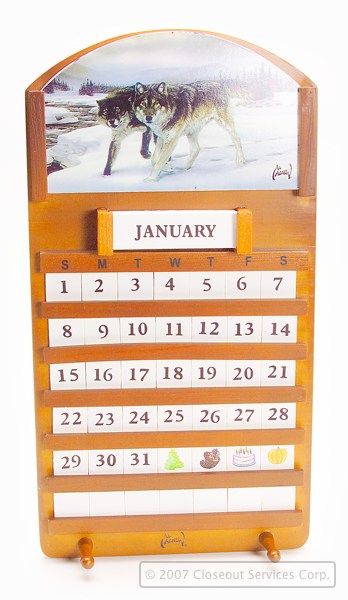 Al Agnew Wildlife Perpetual Calendar. Liquidation Lot Of 1200 Units.