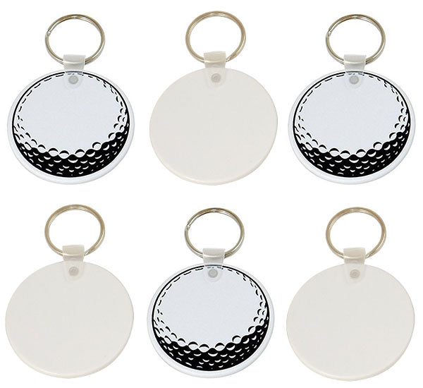 Sturdy Vinyl Fob - Golf Ball Keychain