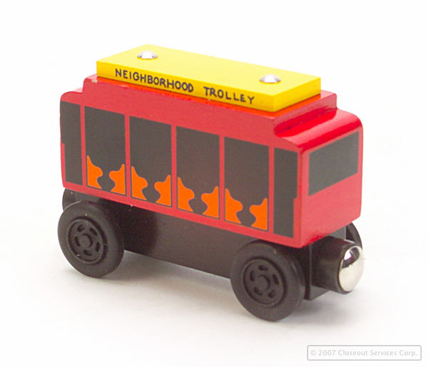Wooden Toy Mr. Rogers Collectible Trolly. Liquidation Lot Of 16000 Units.