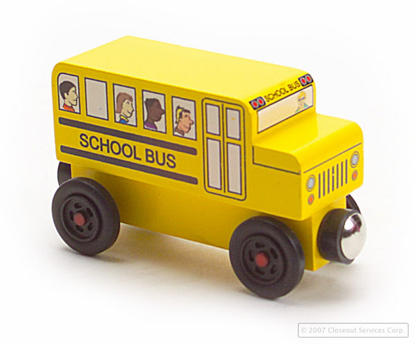 Wooden Toy Mr. Rogers Collectible School Bus . Liquidation Lot Of 8200 Units.