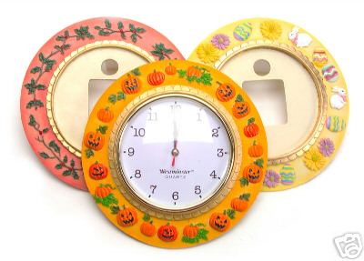 Interchangeable Holiday Clock. Liquidation Lot Of 1200 Units.