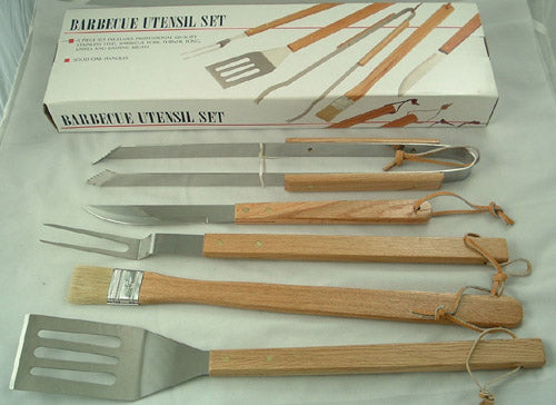 Barbeque Tool Set By Fox Run Craftsmen, 5 Pc Set, Brand New