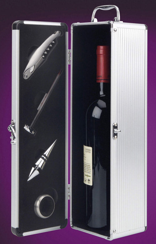 Beautifully Crafted Aluminum Wine Carrier