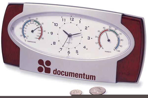 Beautifully Crafted Clock With Weather Station