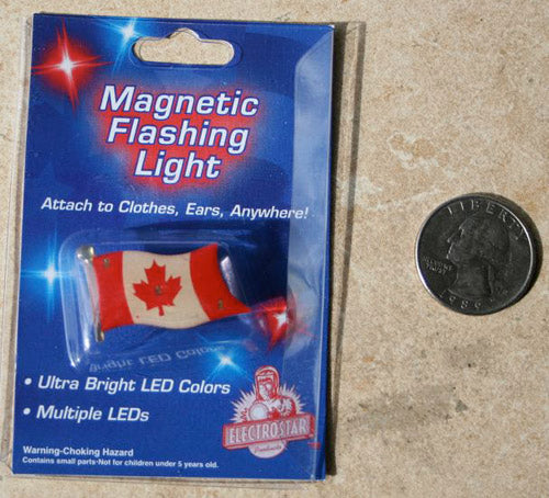 British Button(809 Units) And Canadian Button( 230 Units). Flashing Light Up Magnetic