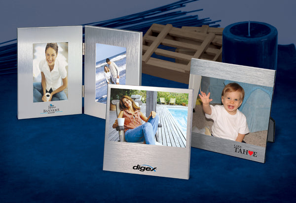 Brushed Aluminium Photo Frame 4 X 6 Photo