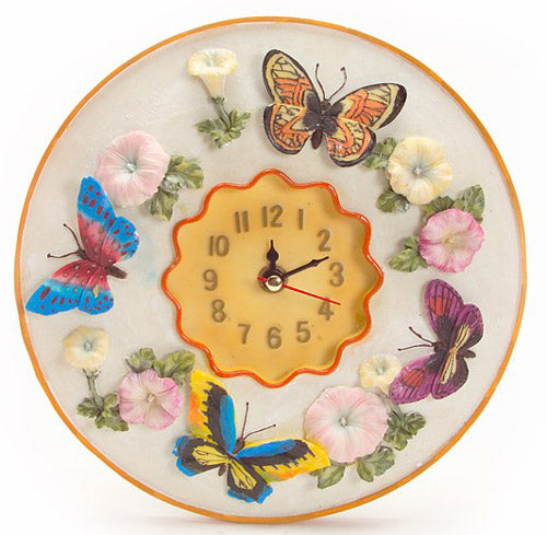 Butterfly Wall Clock. Liquidation Lot Of 1600.