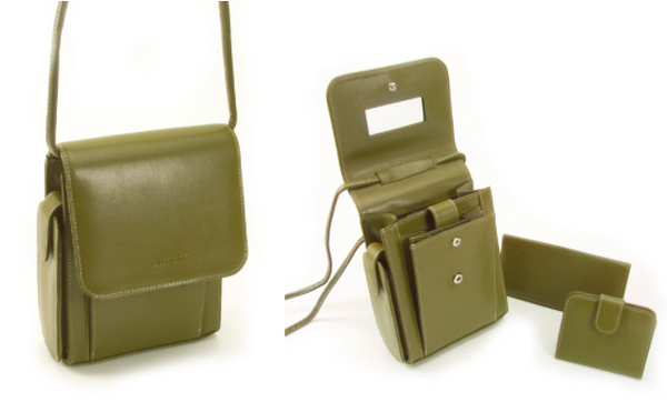 Buxton 16 In 1 Handbag (Olive). Liquidation Lot Of 160 Units.