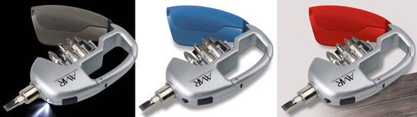 Carabiner Style Tool Set. Includes 8 Different Bits