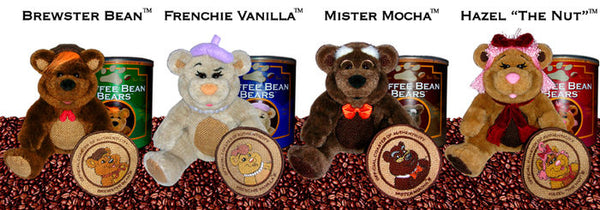 Coffee Bean Bears. Liquidation Lot Of 3000.