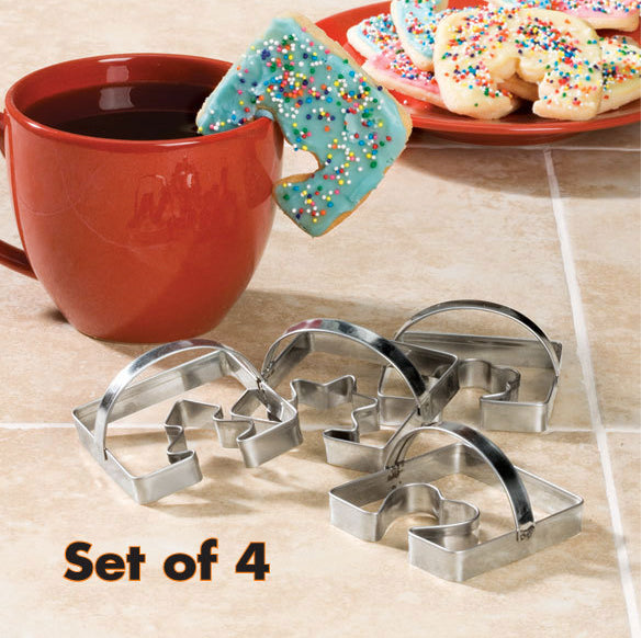 Coffee Cup Cookie Cutters, Set Of 4