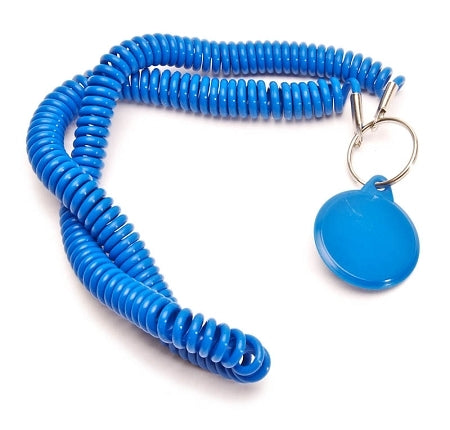 Coil Necklace With Round Fob And Key Ring