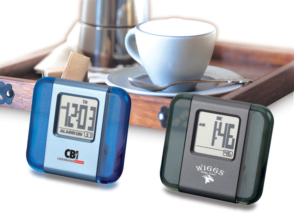Combination Acrylic And Aluminum. LCD Clock. Alarm Clock.