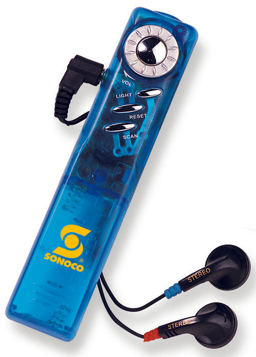 Compact FM Auto Scan Radio With Mini Light And Belt Clip