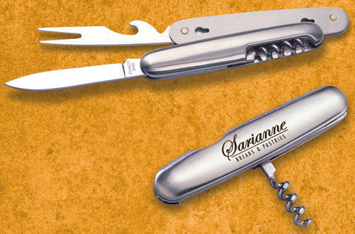 Detachable Fork And Knife With Cork Screw Opener