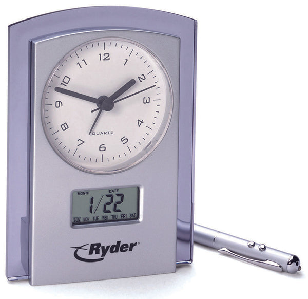 Dual Analog And Digital Clock And Calendar