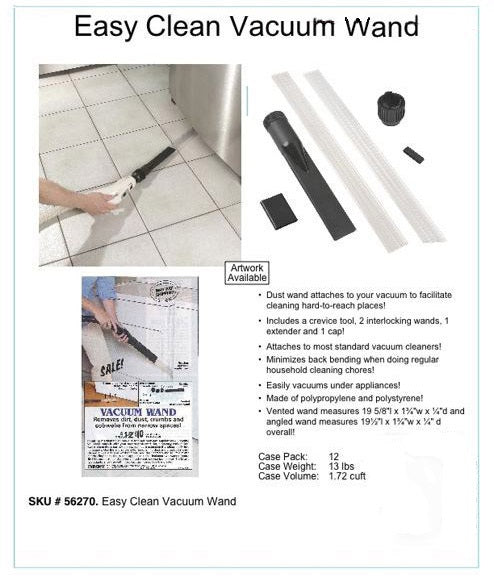 Easy Clean Vacuum Wand. Liquidatopn Lot Of 11,500.