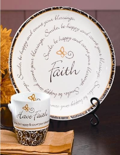 Faith Ceramic Platter