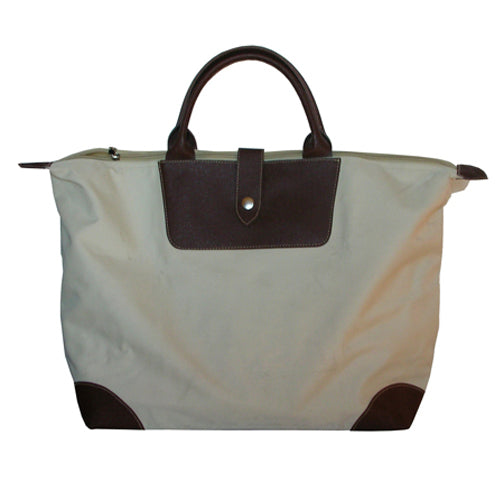 Folding Nylon Khaki Tote