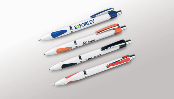 High-End Plastic Ball Point Pen With Colorful Parts