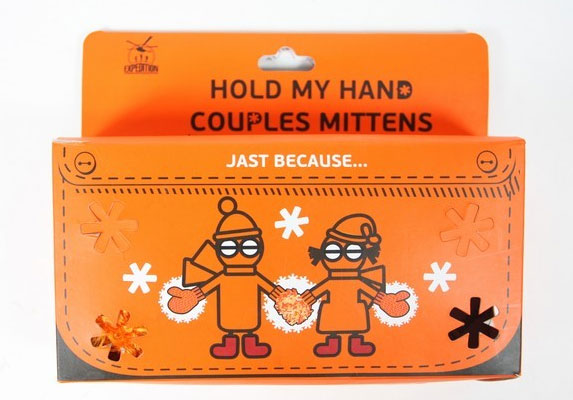 Hold My Hand Couples Mittens