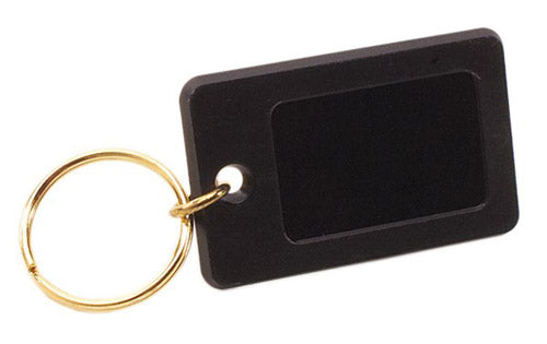 Key Chain. Black Plastic. Blank. Liquidation Lot Of 19,000