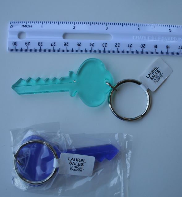 Key Shaped Key Chain. Liquidation Lot Of 13,000