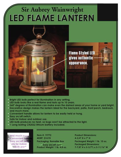 Led Flame Lantern. Liquidation Lot Of 12,000. Will Need New Batteries.
